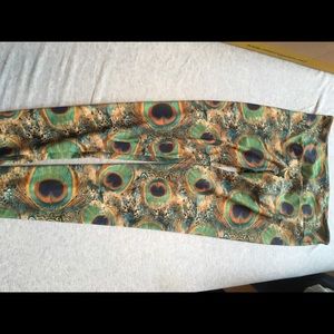 Onzi peacock yoga leggings xs